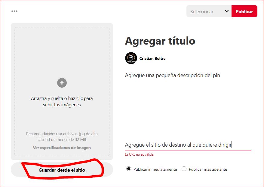 Cómo promocionar los productos y servicios de su pequeña empresa con Pinterest crear pines en pinterest