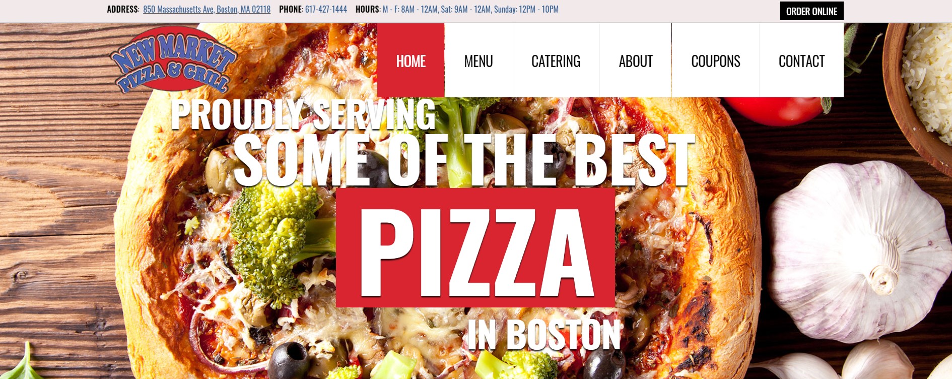 Consejos para construir un sitio web de restaurante generador de clientes website header elements