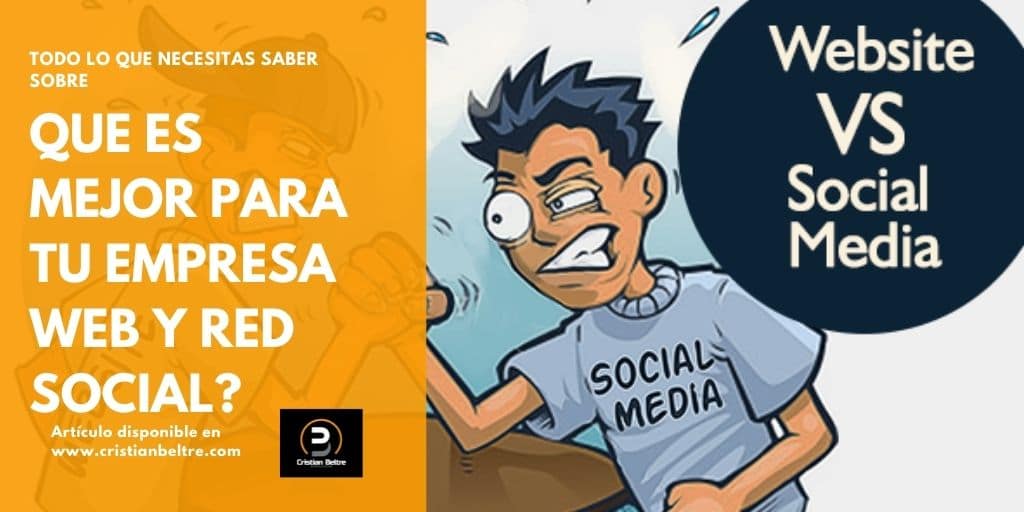 Sitio web vs redes sociales